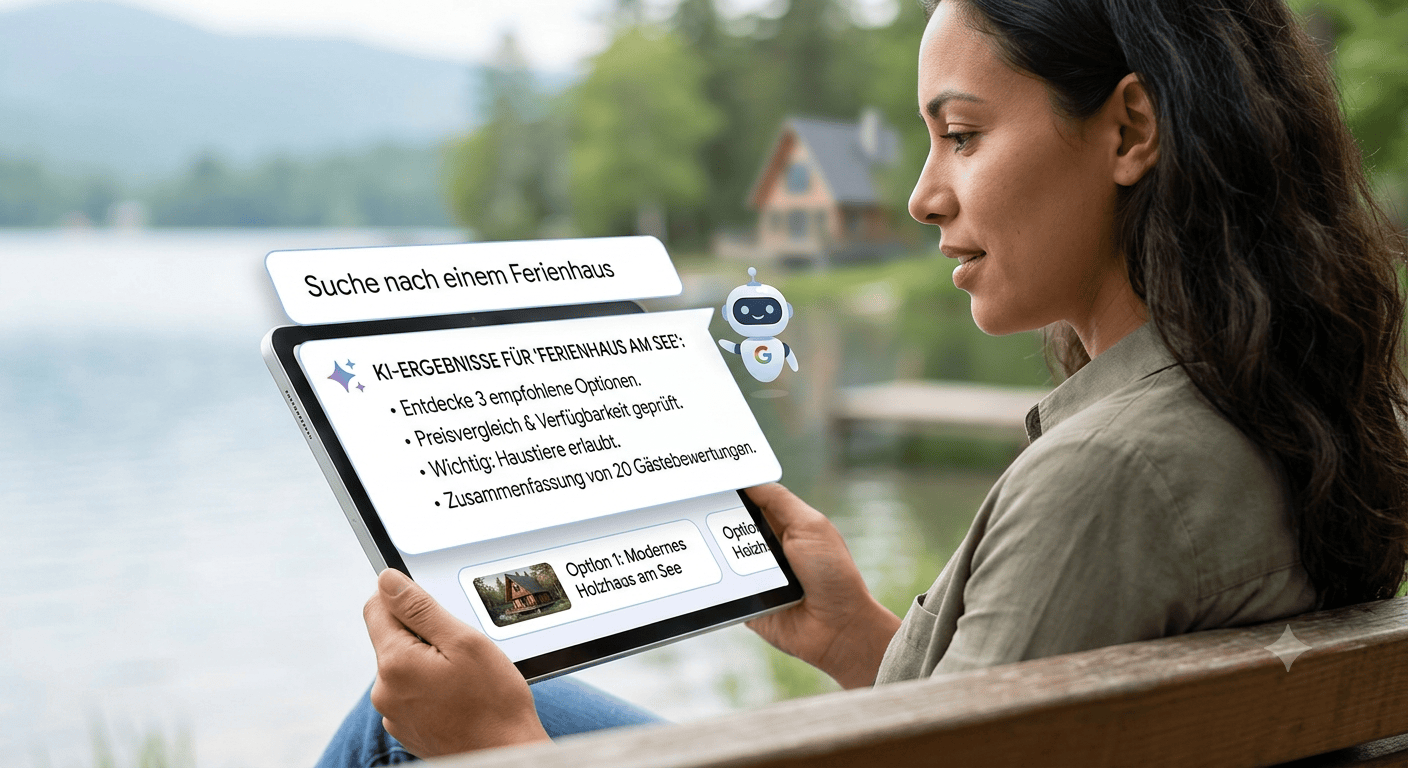 Google AI Overviews & deine Ferienvermarktung: Warum dein Ferienhaus jetzt eine „Antwort“ und kein „Eintrag“ sein muss